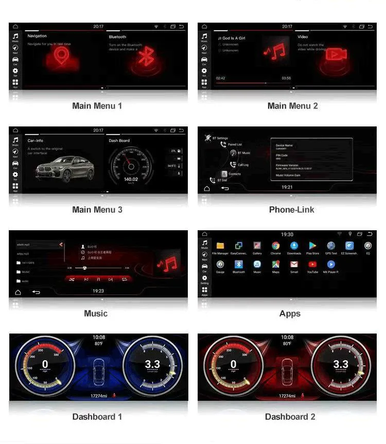 10.25′′ 4G SIM Car Audio Stereo Navi Autoradio Radio Multimedia Screen GPS F25 Android for BMW X3 2006 2012